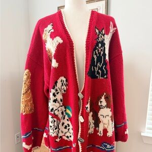 Design Options knit Dogmotive XXL women’s cardigan